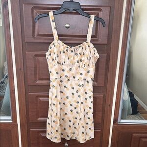 Trixxi Pink Mini Dress with Yellow Pineapple Print